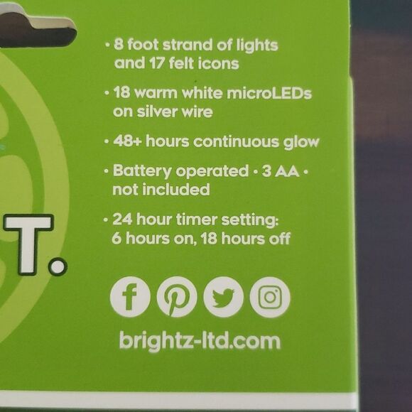 NWT 4 Boxes Felty Lights Warm White LED Decorative Light Strings - Margarita - Picture 4 of 4